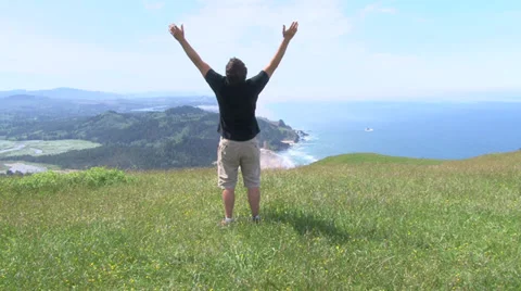 Reach the Beach Hiker Video stock 39717377