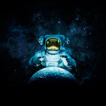 Reach for the moon Illustrazione stock