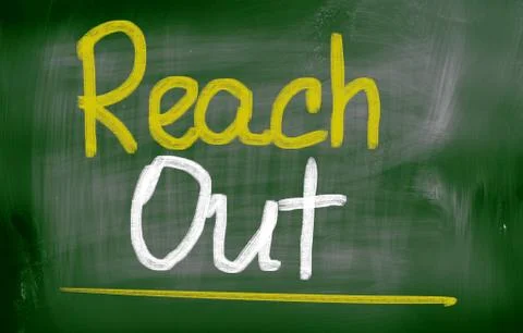 Reach Out Concept Illustrazione stock