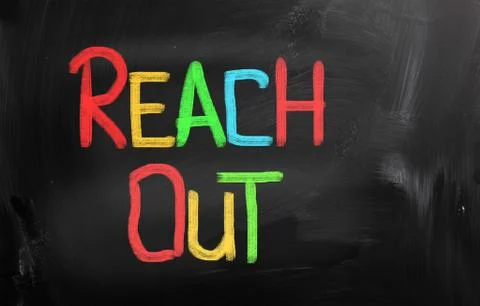 Reach Out Concept Illustrazione stock