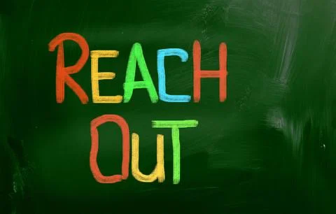 Reach Out Concept Illustrazione stock