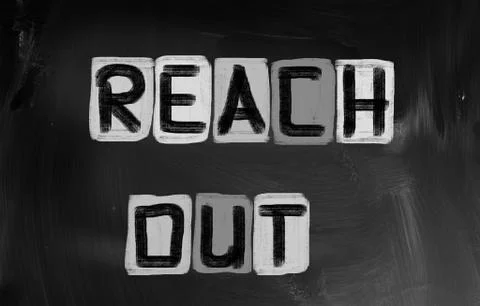 Reach Out Concept Illustrazione stock