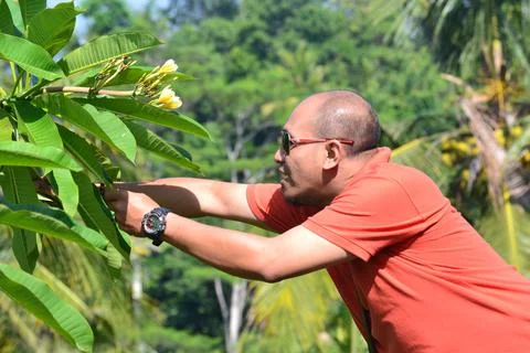 Reach something Foto stock