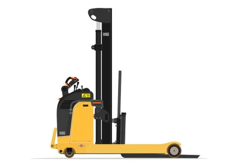 Reach stacker forklift. Stock Illustration