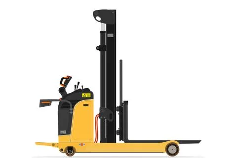 Reach stacker forklift. Stock Illustration