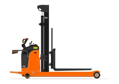Reach stacker forklift. Stock Illustration