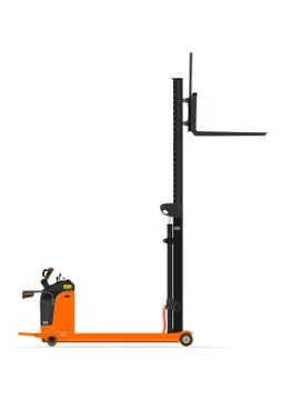 Reach stacker forklift. Stock Illustration