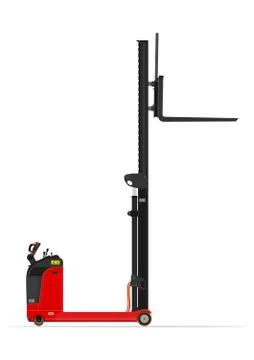 Reach stacker forklift. Stock Illustration