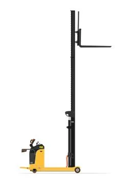 Reach stacker forklift. Stock Illustration
