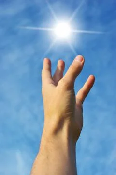 Reach to sun 스톡 사진