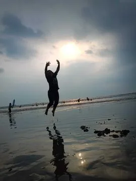 Reach the sunset 写真素材