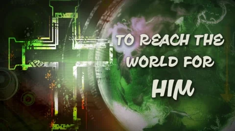 Reach the World for Him Stock Footage 47213744