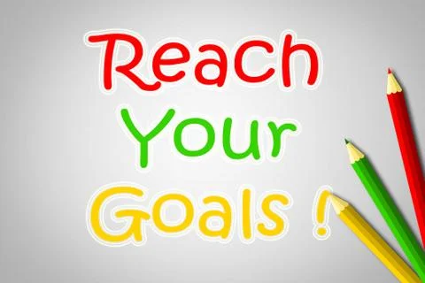 Reach your goals concept Stock Illustration