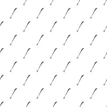 Reacher grabber tool picking up trash seamless pattern Stock Illustration