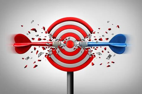 Reaching Goals Together Stock Illustration