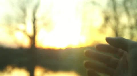 Reaching god sun sky Stock Footage 22413115