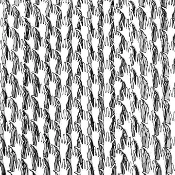 Reaching hands background Stock-Illustration