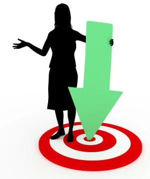 Reaching Her Goal Stock Illustration