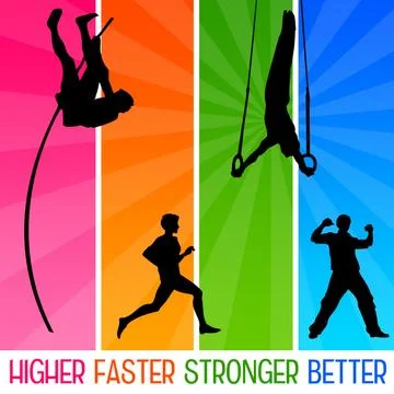 Reaching high Stock Illustration