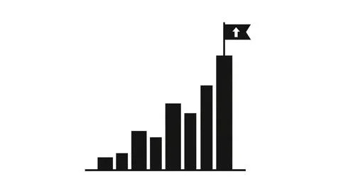 Reaching new heights Illustrazione stock
