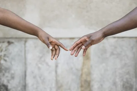 Reaching Out Hands with Trust Stock Photos