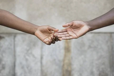 Reaching Out Hands with Trust Stock Photos