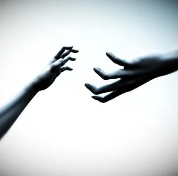 Reaching Out Stock Illustration