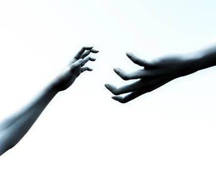 Reaching Out Stock Illustration
