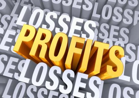 Reaching profitability Illustrazione stock