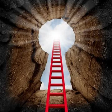 Reaching Success Stock Illustration