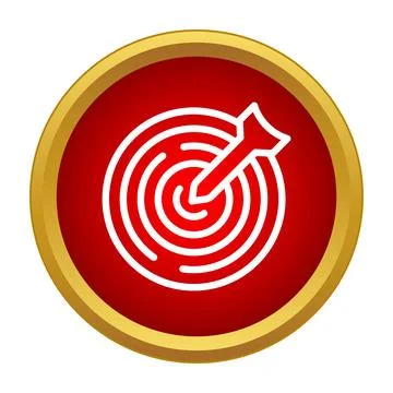 Reaching target goal and achieving business success Stock Illustration