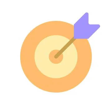 Reaching target pixel perfect flat gradient color ui icon イラスト素材