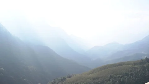 Reaching the top of mountain. Stock Footage 89468119