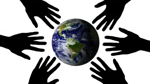 Reaching for the world white - HD Stock Footage 509868