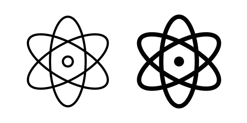 React icon vector, symbol, logo illustrations Stock Illustration