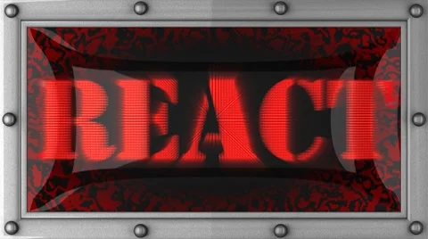 React on led Stock Footage 8745257