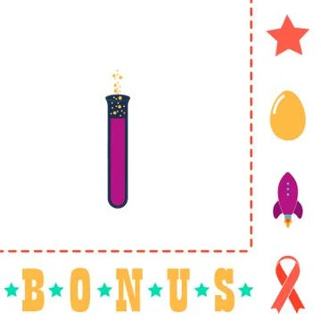 Reaction computer symbol Illustrazione stock