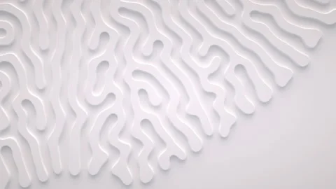 Reaction diffusion organic growing pattern. Turing system science background. Stock Footage 136987295