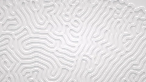 Reaction diffusion organic growing pattern. Cell division. Turing system science Stock Footage 137212300
