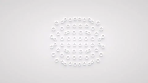 Reaction diffusion organic growing pattern. Cell division. Turing system science Stock Footage 137542323