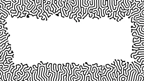 Reaction diffusion organic growing pattern. Cell division science background. Stock Footage 242958385