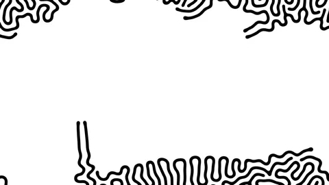 Reaction diffusion organic growing pattern. Cell division science background. Stock Footage 267781831