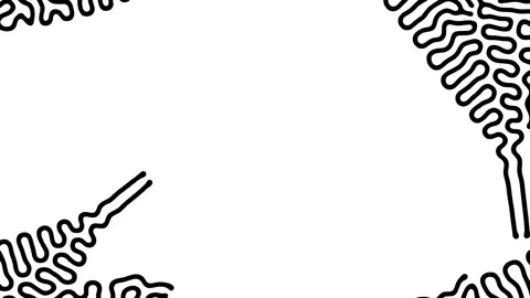 Reaction diffusion organic growing pattern. Cell division science background. Stock Footage 267781859