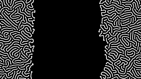 Reaction diffusion organic growing pattern. Cell division science background. Stock Footage 274301334