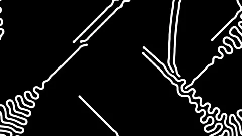 Reaction diffusion organic growing pattern. Cell division science background. Stock Footage 276867944