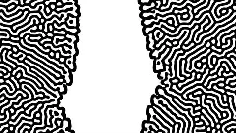 Reaction diffusion organic pattern. Cell division. Stock Illustration