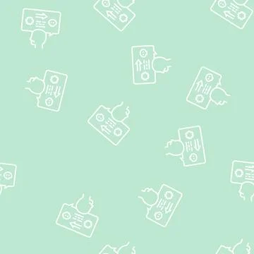 Reactive aggression line seamless pattern 스톡 일러스트