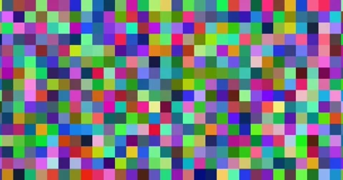 Reactive Color Squares In Ordered Grid 스톡 동영상 313734424