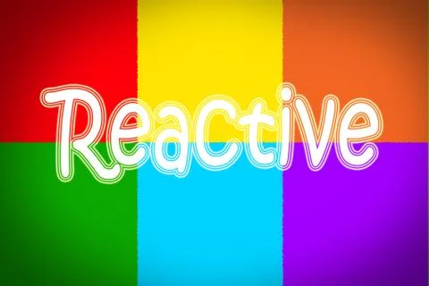 Reactive concept Stock Illustration