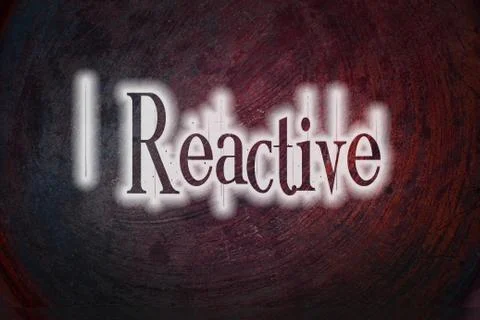 Reactive concept Illustrazione stock